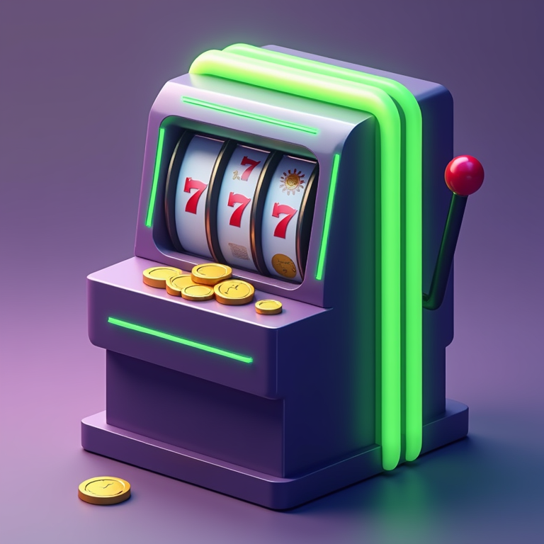 Play'n GO slot game interface showing reels, spin button, and balance display on omni4d